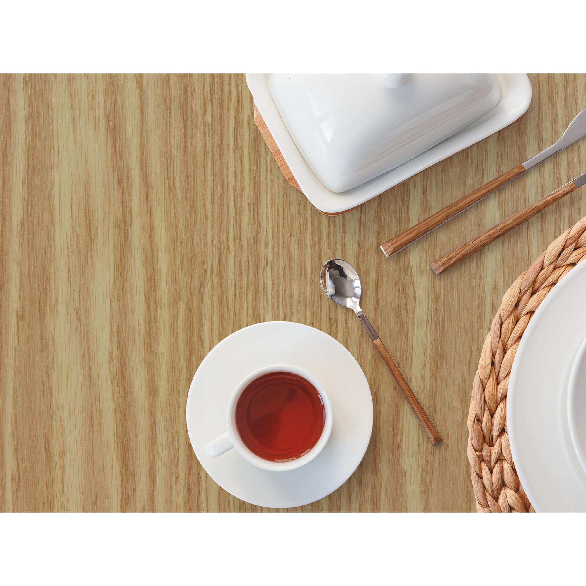 Fablon Rustic Oak Adhesive Film, 2ct.